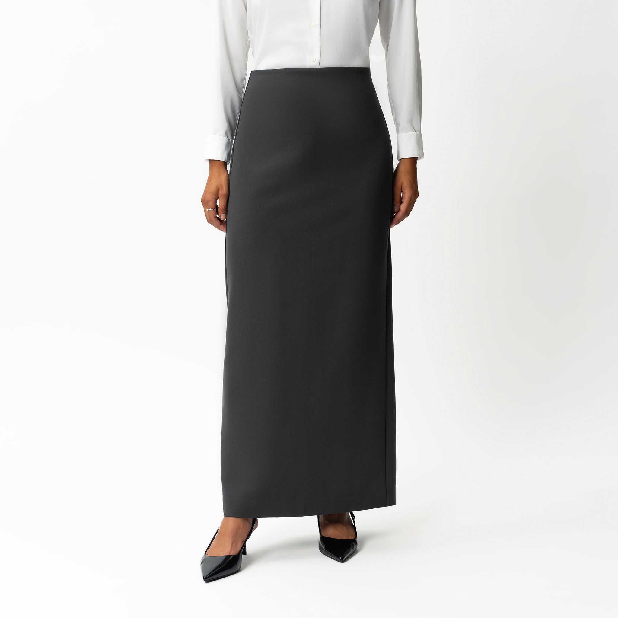 Tailored Ponte Maxi Skirt - Ninepine