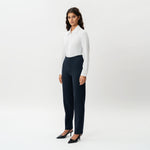 Tailored Ponte Straight Trouser - Ninepine