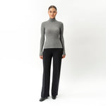 Merino Wool Ribbed Turtleneck - Ninepine