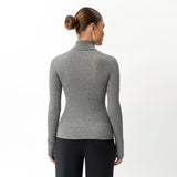 Merino Wool Ribbed Turtleneck - Ninepine