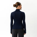 Merino Wool Ribbed Turtleneck - Ninepine