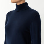 Merino Wool Relaxed Turtleneck - Ninepine