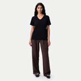 Fitted V-neck Pima T-shirt