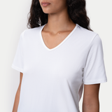 Fitted V-neck Pima T-shirt
