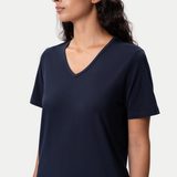 Fitted V-neck Pima T-shirt