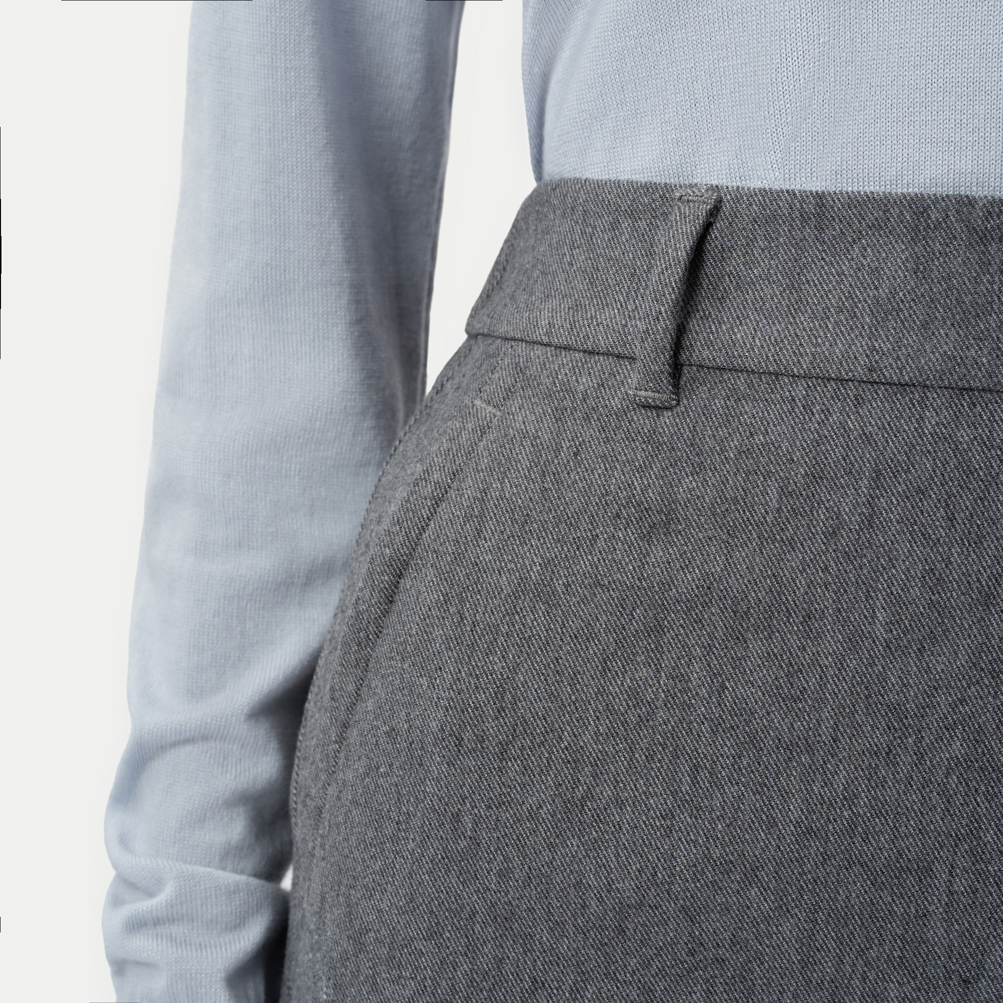 Flannel Daily Pant - Light Grey - Ninepine