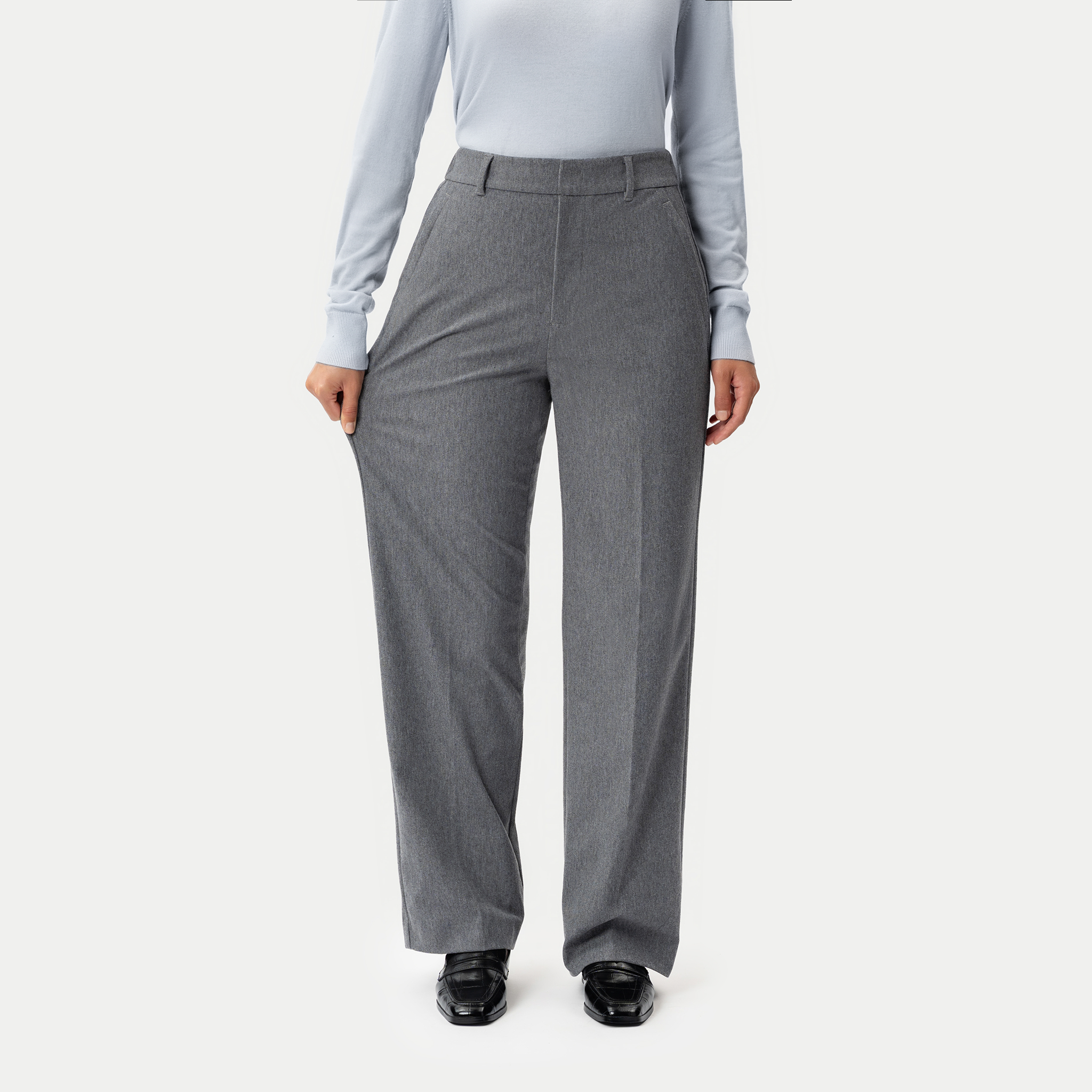 Flannel Daily Pant - Light Grey - Ninepine