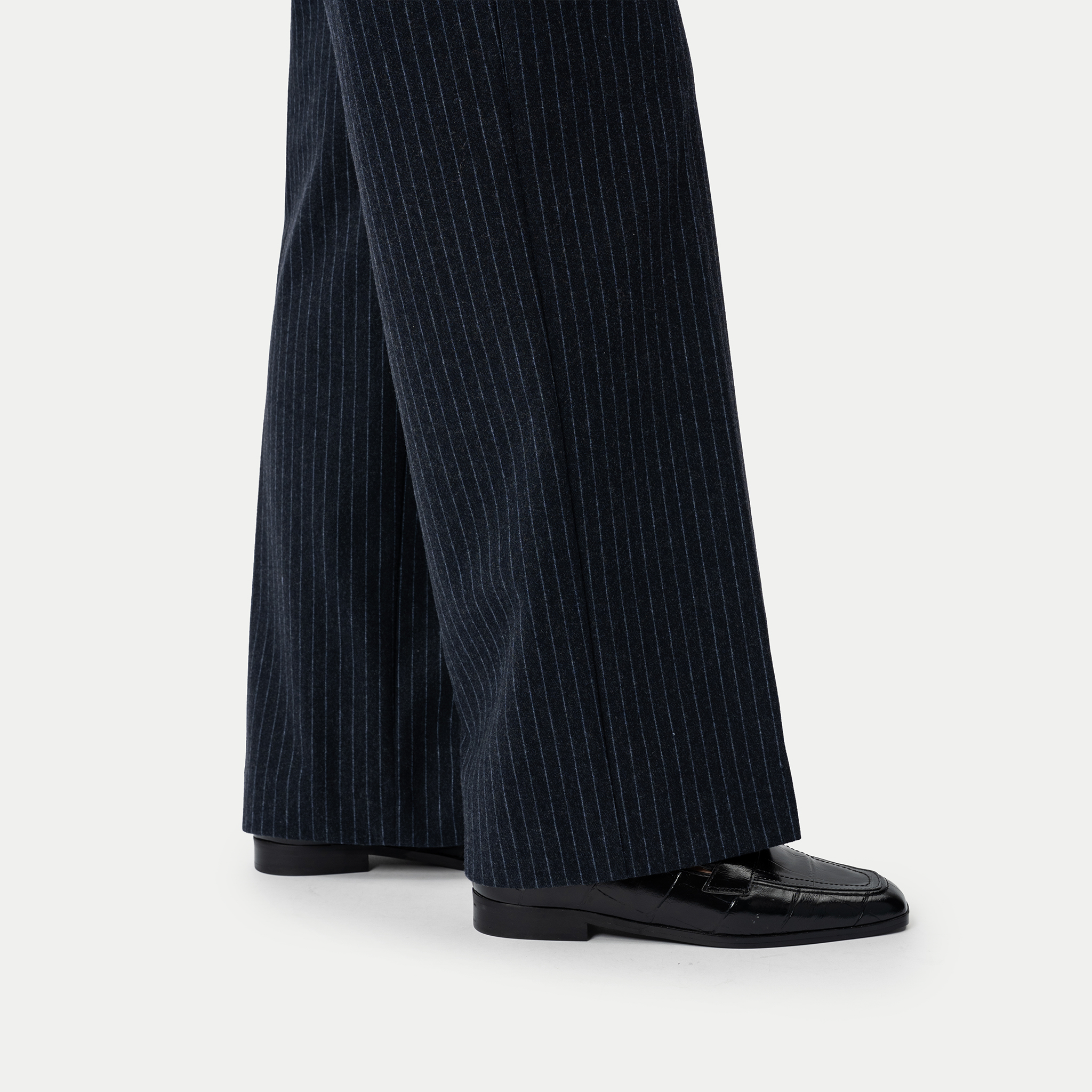 Flannel Daily Pant - Navy Pinstripe - Ninepine