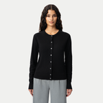 Merino Cardigan - Black - Ninepine