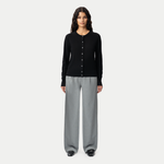 Merino Cardigan - Black - Ninepine