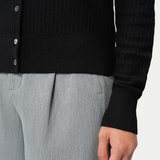 Merino Cardigan - Black - Ninepine