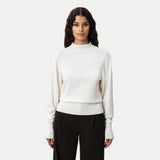 The Iconic Merino Sweater - Off-white - Ninepine
