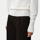 The Iconic Merino Sweater - Off-white - Ninepine