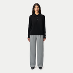 Merino Polo Shirt - Black - Ninepine