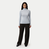 Merino Wool Ribbed Turtleneck - Ninepine