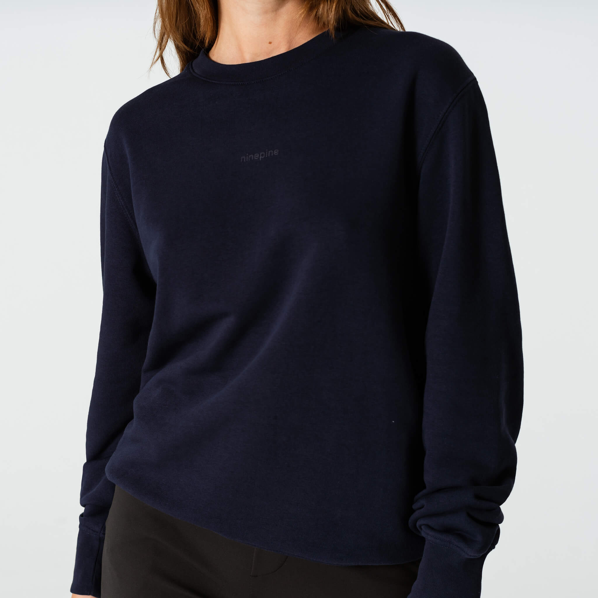 French Terry Crewneck Sweater - Ninepine