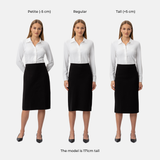 Tailored Ponte Midi Skirt