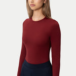 Soft Long-sleeve T-shirt Burgundy