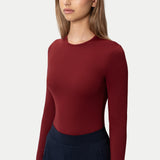 Soft Long-sleeve T-shirt Burgundy