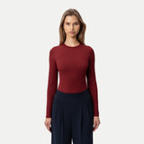 Soft Long-sleeve T-shirt Burgundy